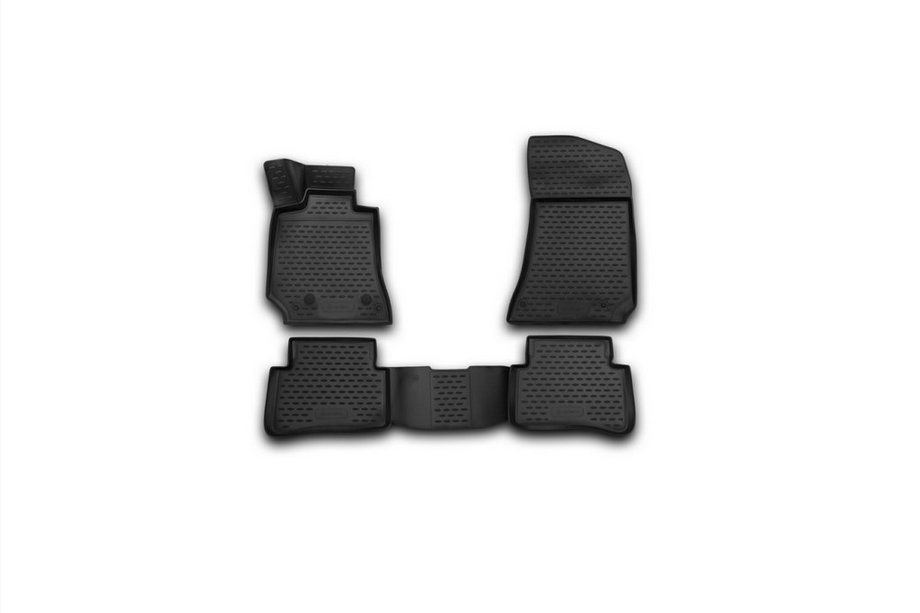 Mercedes E-klasse W212 2009–2016 Rubberen vloermatten voor interieur (4 stuks, Novline) SD Image