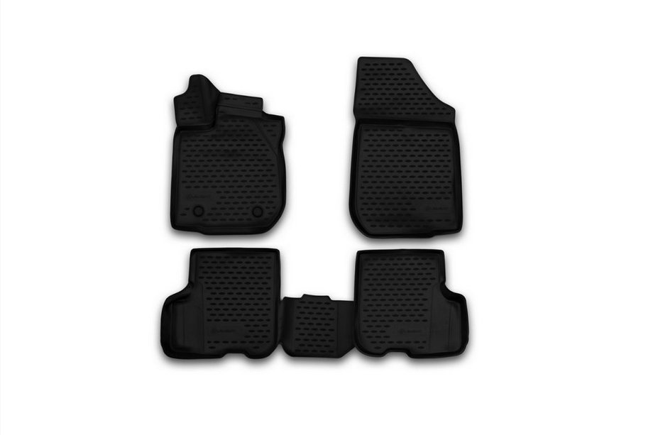 Renault Logan II 2013–2022 3D rubberen automatten voor interieur (4 stuks, Novline) Image