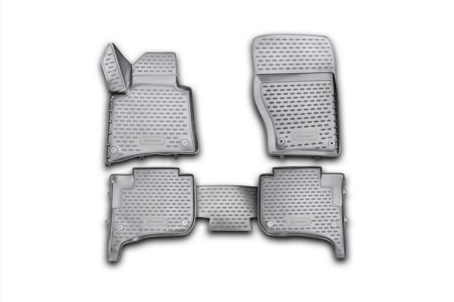 Volkswagen Touareg 2010–2018 3D rubberen automatten voor het interieur (4 stuks, Novline) voor twee-zone climate control Image