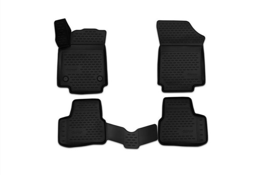 Volkswagen UP 2011–2023 3D rubberen automatten voor interieur (4 stuks, Novline) Image