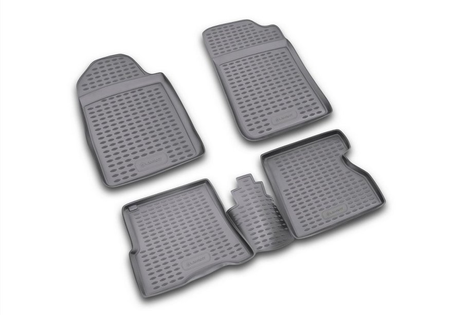Renault Kangoo 1998–2008 Rubberen vloermattenset voor interieur (4 stuks, Novline) Image