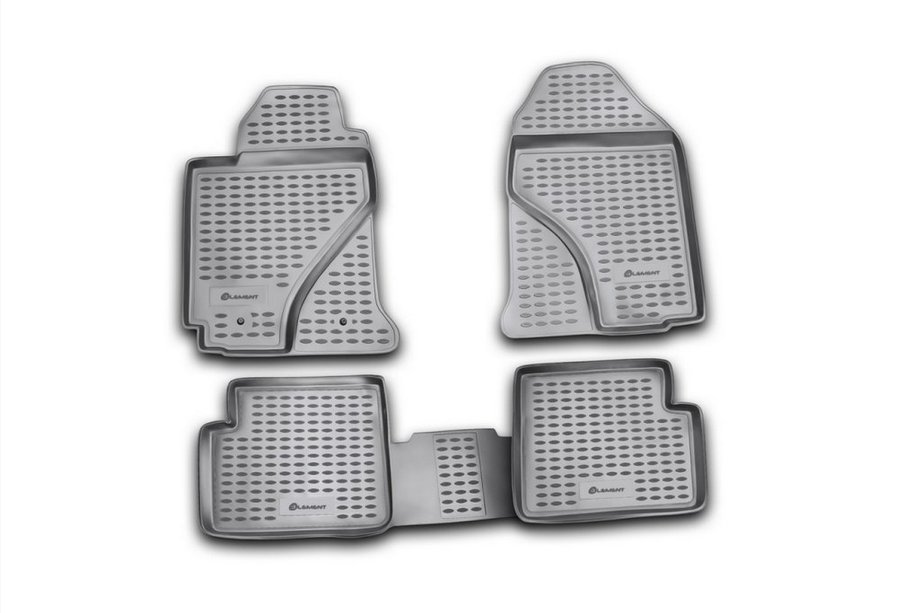 Toyota Corolla 2002–2007 Rubberen vloermattenset voor interieur (4 stuks, Novline) Image