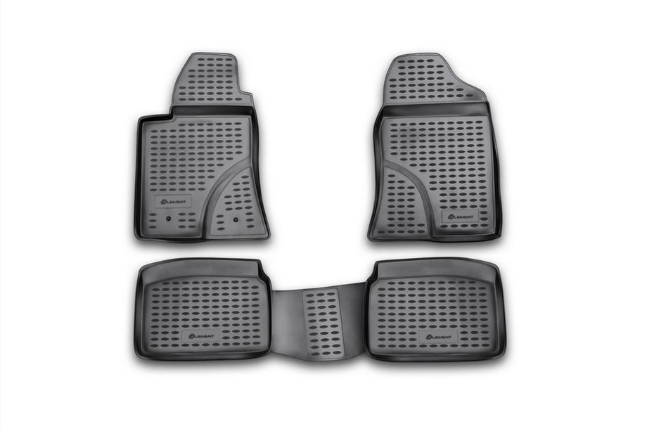 Toyota Avensis 2003–2009 Rubberen vloermattenset voor interieur (4 stuks, Novline) Foto 1