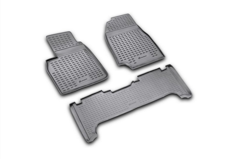 Toyota Land Cruiser 100 1998–2007 Rubberen vloermatten voor het interieur (3 stuks, Novline) Image