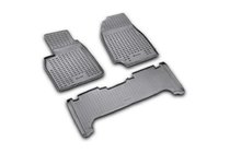 Toyota Land Cruiser 100 1998–2007 Rubberen vloermatten voor het interieur (3 stuks, Novline) foto 1