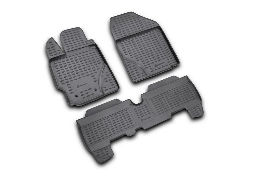 Toyota Yaris 2006–2011 Rubberen vloermatten voor het interieur (3 stuks, Novline) Image