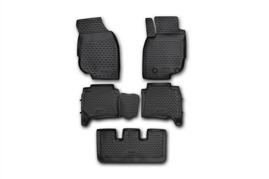 Toyota Fortuner 2006–2015 (2013-2017) Rubberen vloermatten interieur (5 stuks, Novline) links gestuurd Image