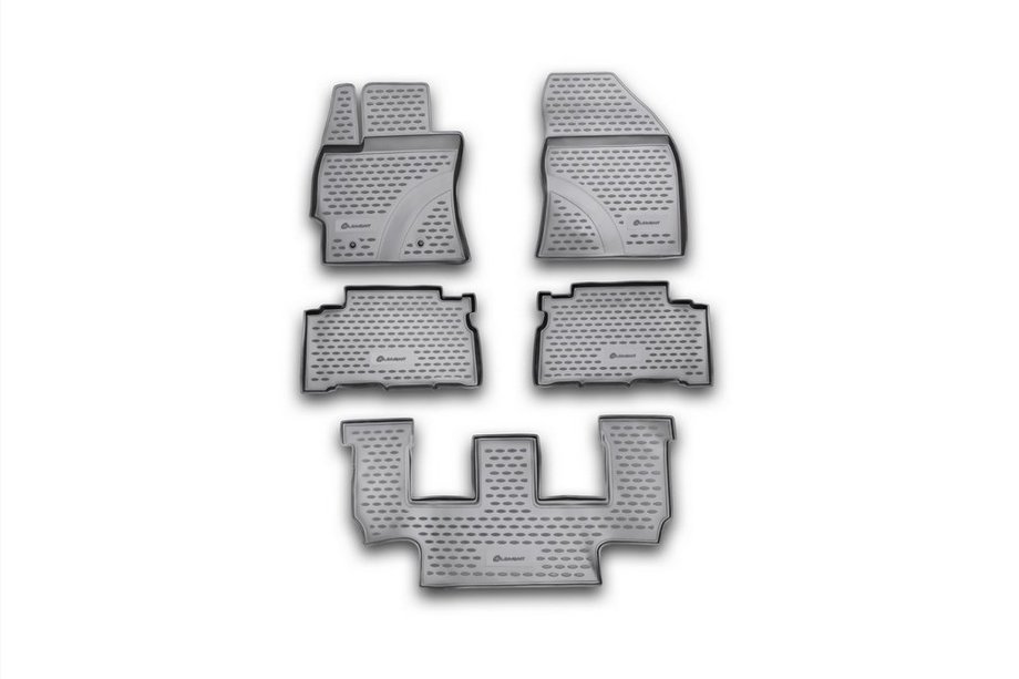 Toyota Verso 2009–2018 (2009-2013) Rubberen vloermatten voor interieur (3 rijen, 5 stuks, Novline) Variant 2 Image
