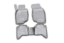 Toyota Hilux 2006–2015 (2008↗) Rubberen vloermatten voor interieur (set 4 stuks, Novline) foto 1