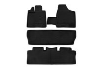 Toyota Sienna 2010–2020 Rubberen vloermattenset voor interieur (4 stuks, Novline) foto 1