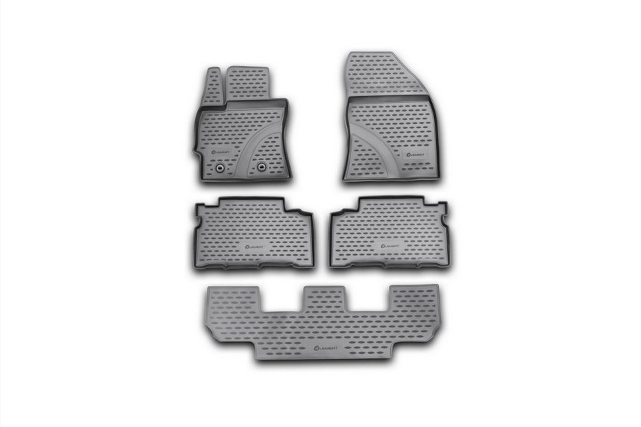Toyota Verso 2009–2018 (2013↗) Rubberen vloermatten voor het interieur (5 stuks, Novline) Image