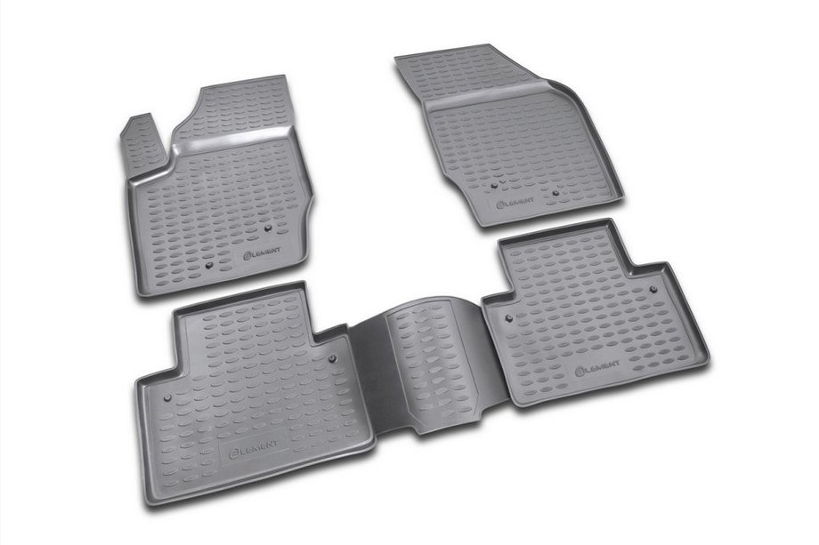 Volvo XC90 2002–2014 Rubberen vloermattenset voor interieur (4 stuks, Novline) Image