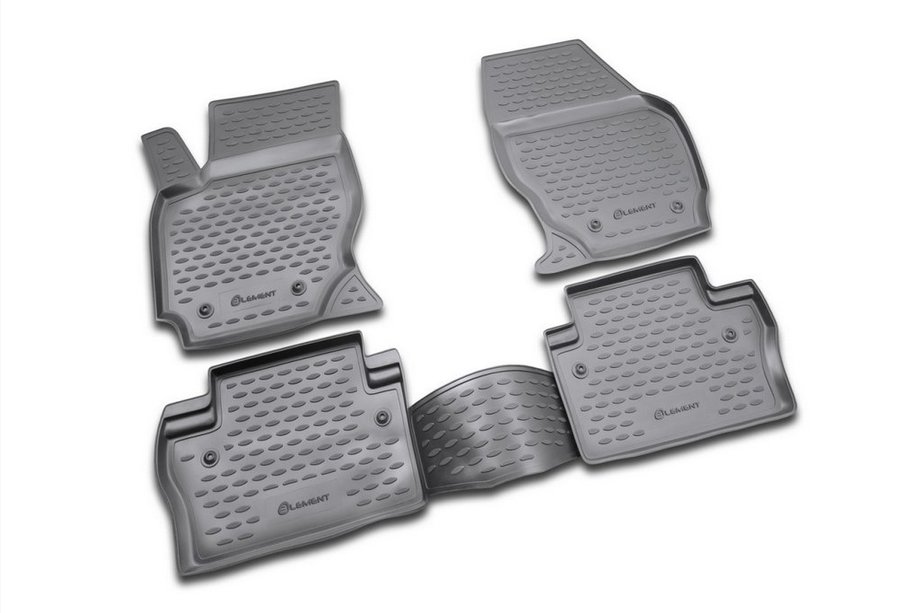 Volvo XC70 2007–2013 Rubberen vloermattenset voor interieur (4 stuks, Novline) Image