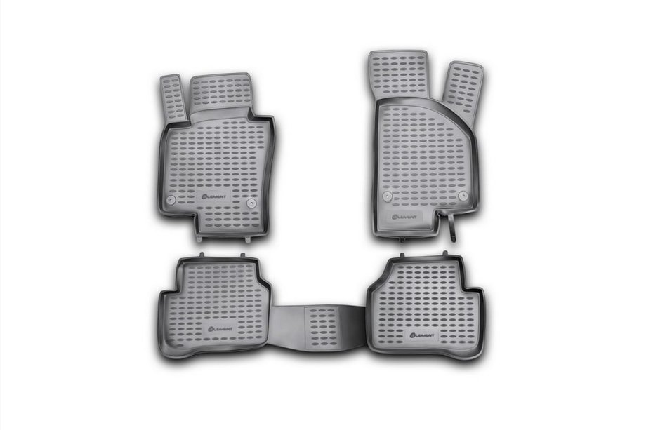 Volkswagen Passat B6 2006–2012 Rubberen vloermattenset voor interieur (4 stuks, Novline) Image