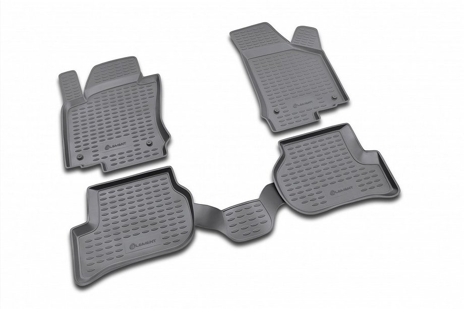 Volkswagen Jetta 2006–2011 Rubberen vloermattenset voor interieur (4 stuks, Novline) Image