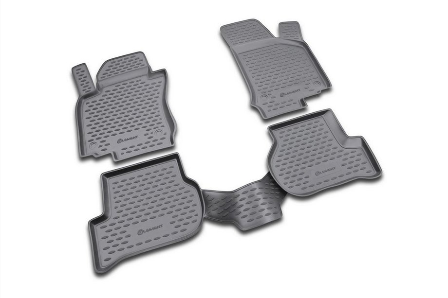 Volkswagen Scirocco 2008–2017 Rubberen vloermattenset voor interieur (4 stuks, Novline) Image