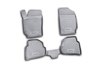 Volkswagen Polo 2010–2017 Rubberen vloermatten voor interieur (4 stuks, Novline) SD foto 1