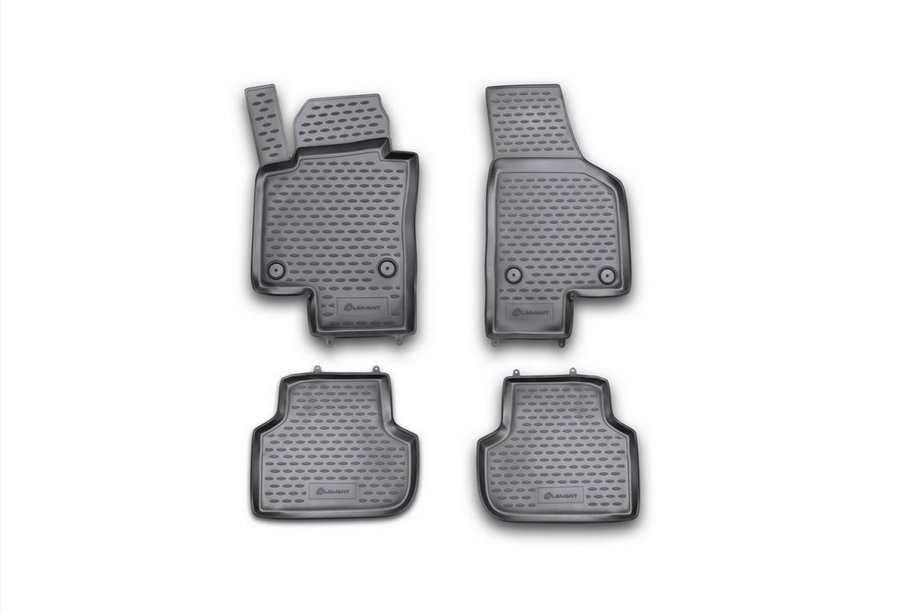 Volkswagen Jetta 2011–2018 Rubberen vloermattenset voor interieur (4 stuks, Novline) Image
