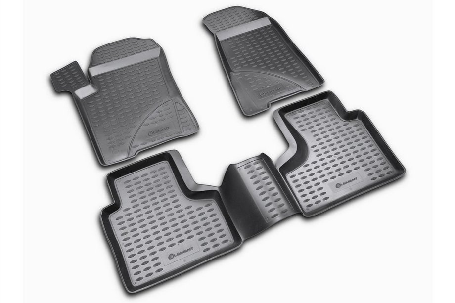 Chevrolet Niva 1998–2020 (2002-2009) Rubberen vloermatten voor het interieur (4 stuks, Novline) Image