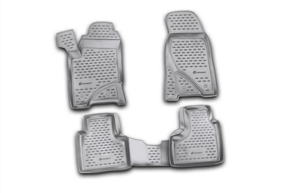 Chevrolet Niva 1998–2020 (2009↗) Rubberen vloermatten voor het interieur (4 stuks, Novline) Image