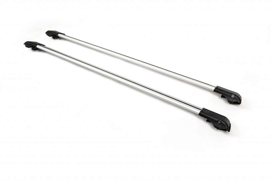 Fiat Panda 2003–2011 Afsluitbare dwarsdragers voor dakrails (2 stuks) Grijs Image