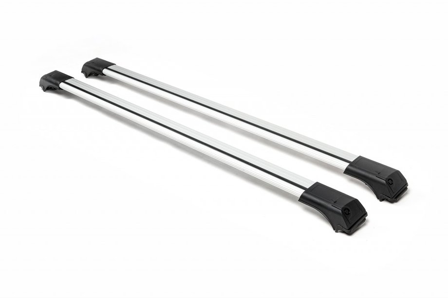 Dacia Logan MCV 2004–2014 Dakdragers (dwarsbalken) voor standaard dakrails zonder sleutel Flybar V1 (2 stuks) Image