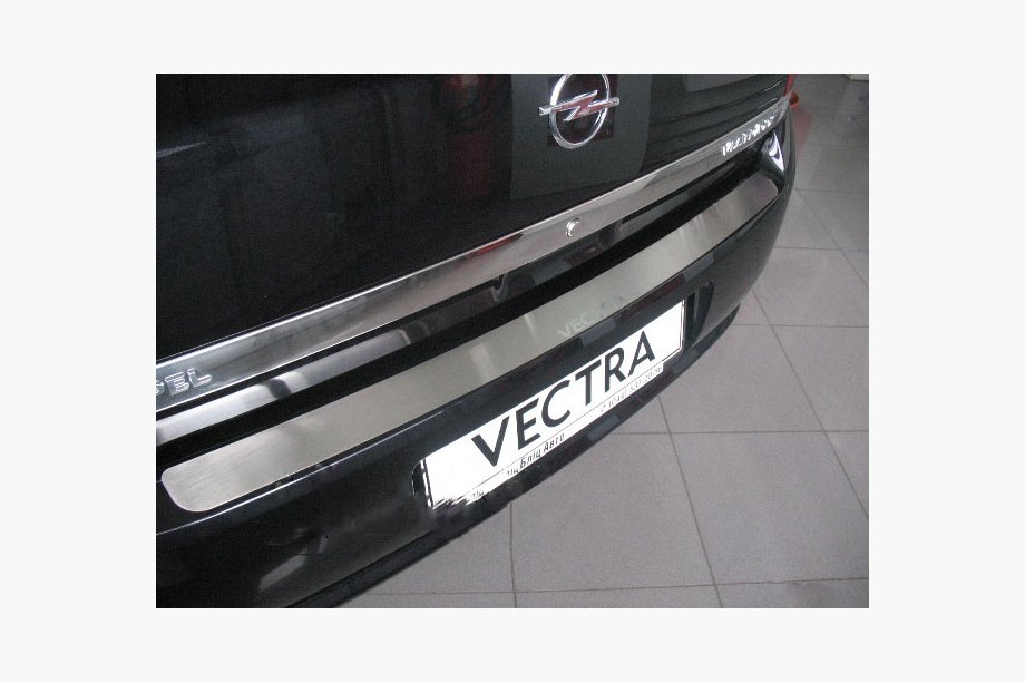 Opel Vectra C 2002–2008 Achterbumperbeschermer Natanika (RVS) Image