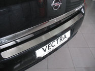 Opel Vectra C 2002–2008 Achterbumperbeschermer Natanika (RVS) foto 1