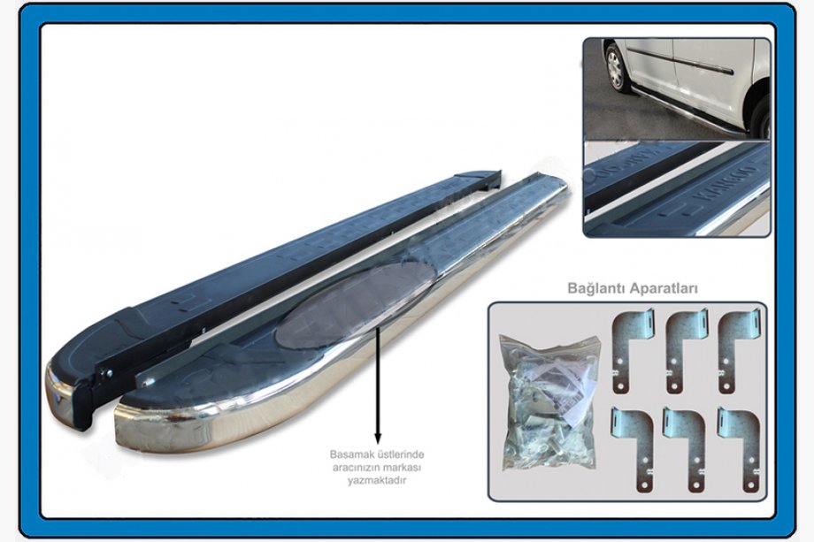 Opel Antara 2006–2017 Side steps MsLine Omsa (2 st., aluminium) Image