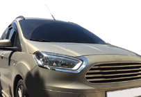 Ford Courier 2014–2023 Koplampwimpers (2 stuks, RVS) Carmos - Turks staal foto 1