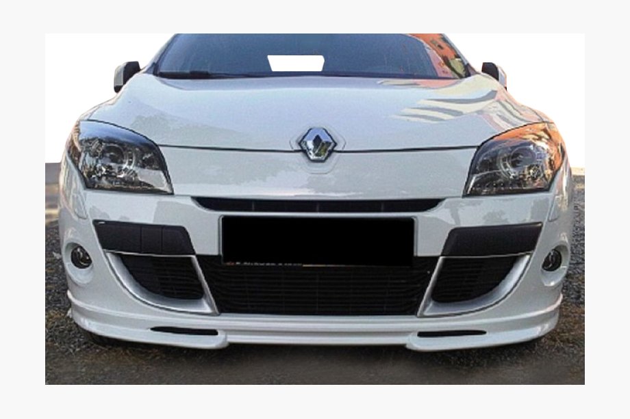 Renault Megane III 2009–2016 Voorbumper lip (spuitklaar) Image