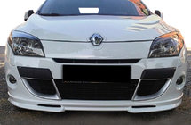 Renault Megane III 2009–2016 Voorbumper lip (spuitklaar) foto 1