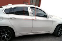 BMW X6 E71 2008–2014 RVS sierlijsten voor deurstijlen foto 1