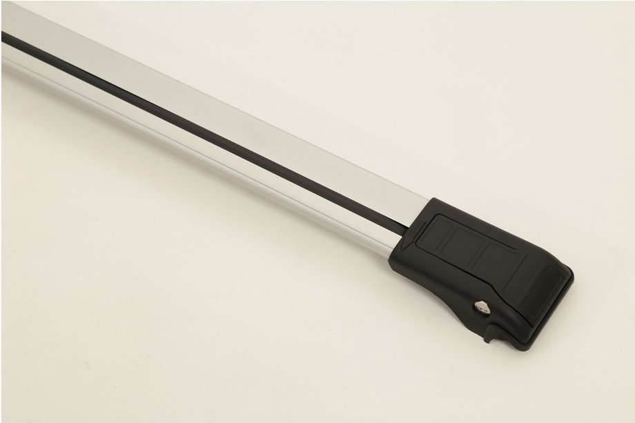 Nissan Pathfinder R51 2005–2014 Afsluitbare dwarsdragers voor dakrails (2 stuks) Grijs Foto 2