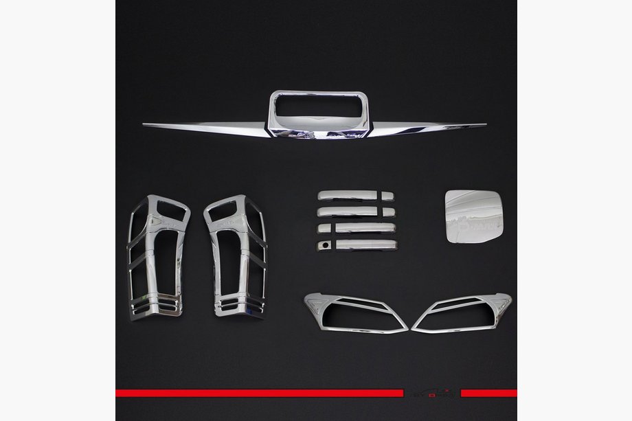 Isuzu D-Max 2011–2019 Set chromen ABS sierlijsten Image