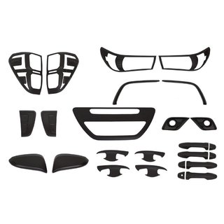 Set sierlijsten (zwart ABS) Toyota Hilux 2015–