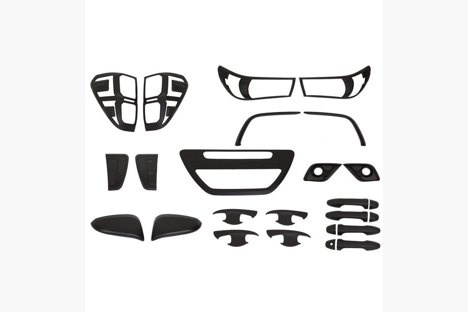Toyota Hilux 2015– Set sierlijsten (zwart ABS) Image
