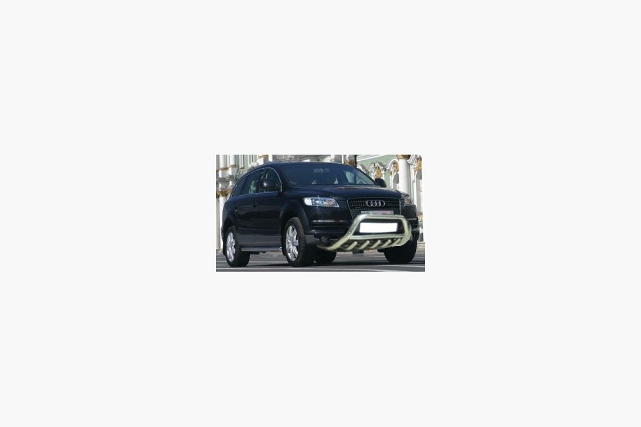 Audi Q7 2005–2015 RVS voorbeugel Ø60 mm Image