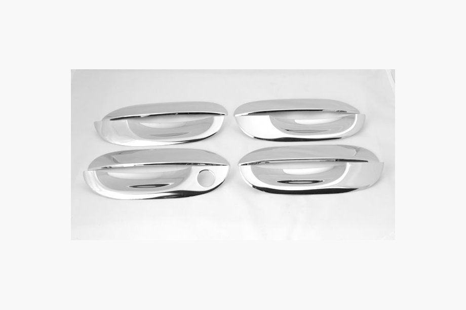 BMW 5 Serie E39 1996–2003 Chromen deurgreep- en komrandkappen (set van 4, RVS) Image