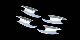 Mercedes E-class W211 2002–2009 Beschermkappen onder deurgreep (set 4 st., kunststof) foto 1