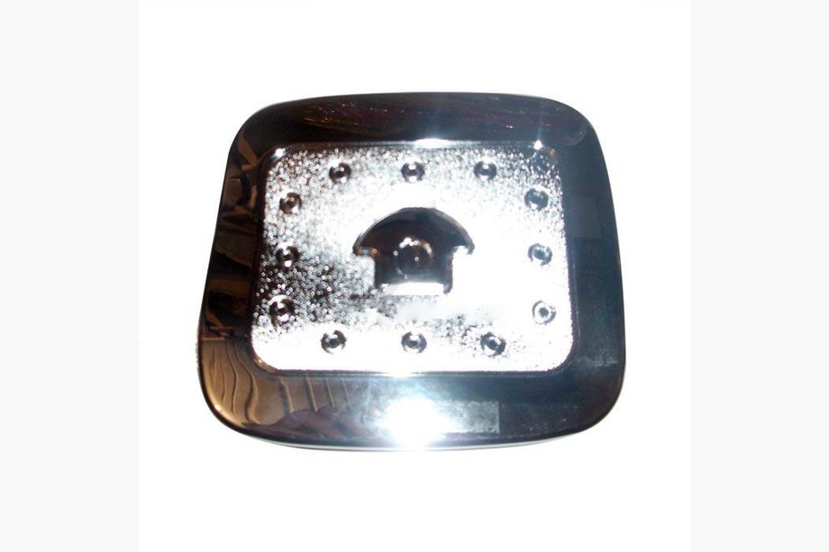 Hyundai Santa Fe 2 2006–2012 Tankklep cover (chroom kunststof) Image