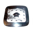 Hyundai Santa Fe 2 2006–2012 Tankklep cover (chroom kunststof) foto 1