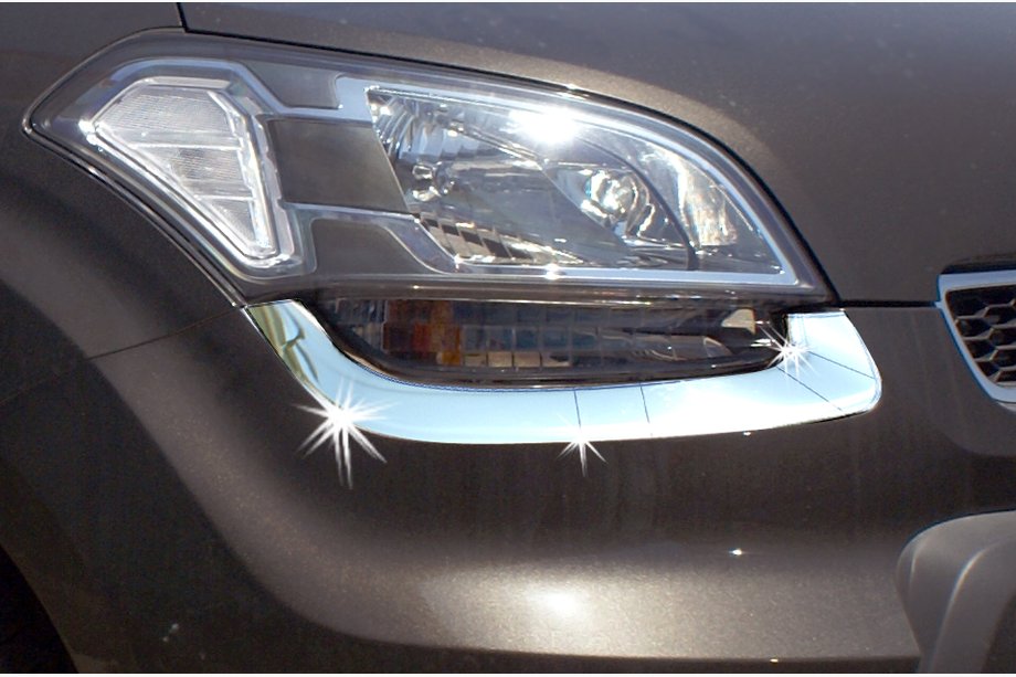 Kia Soul I 2008–2013 RVS koplamp sierlijsten (set van 2) Foto 1