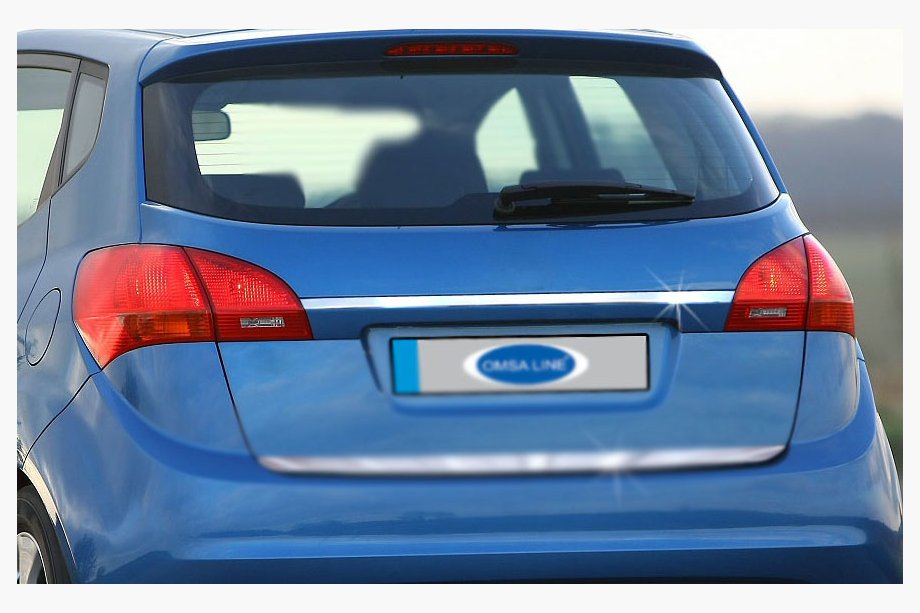 Kia Venga 2010–2019 RVS sierstrip boven kentekenplaat Image