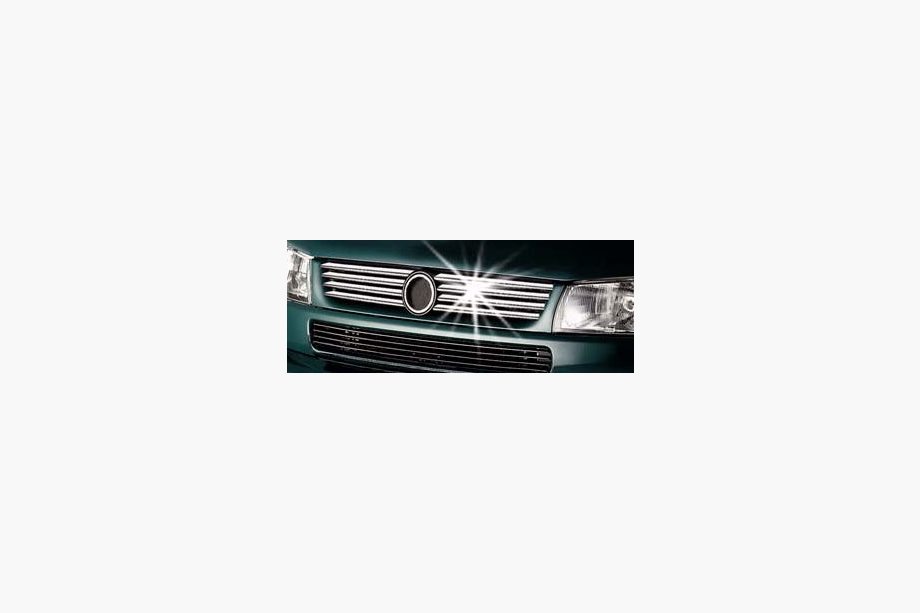 Volkswagen T4 Transporter 1990–2003 RVS sierlijsten voor grille Kosoyu kapot (8 stuks) OmsaLine - Italiaans roestvrij staal Foto 6