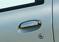 Renault Clio II 1998–2005 RVS deurgreep covers 4 stuks, OmsaLine - Italiaans roestvrij staal foto 1