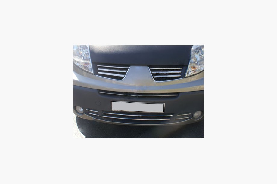 Opel Vivaro 2001–2015 RVS sierlijsten voor onderste grille 2007-2013 (6 stuks) Image