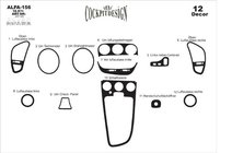 Alfa Romeo 156 1997–2007 Dashboard sierlijsten (Meric) Aluminium foto 3