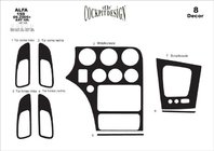 Alfa Romeo 159 2005–2011 Dashboard sierlijsten (Meric) Aluminium foto 5
