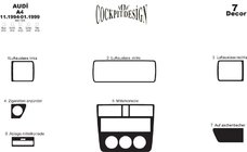 Audi A4 B5 1994–2001 Dashboard afdeklijsten interieur tuning 1994-1999 (Merich) Aluminium foto 2